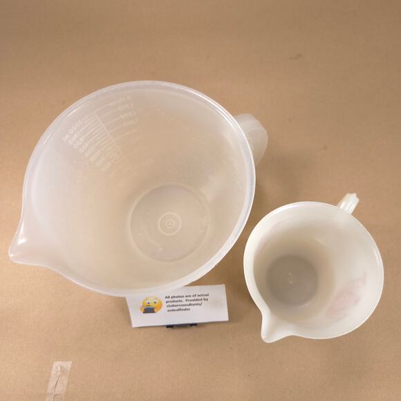 Tupperware Bundle #500 Mix-N-Store Measuring Pitcher #134 Measuring Cup - Picture 5 of 7